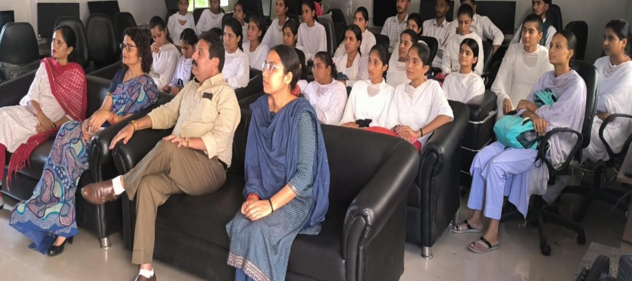 Showed a documentary based on Gandhiji Showed a documentary based on Gandhiji