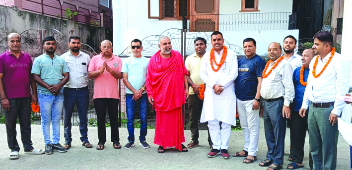 निर्माण कार्य के शुभारम्भ अवसर पर निर्माण कार्य के शुभारम्भ अवसर पर