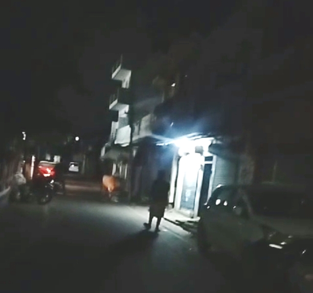 मनकामेश्वर वार्ड में बंद स्ट्रीट लाइटें (फोटो)