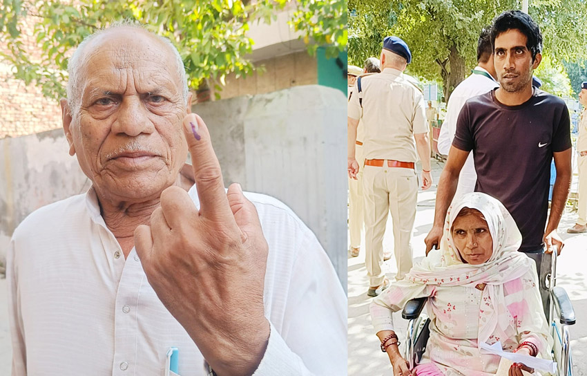 5 Snp-     सोनीपत: मतदान से संबंधित फोटो