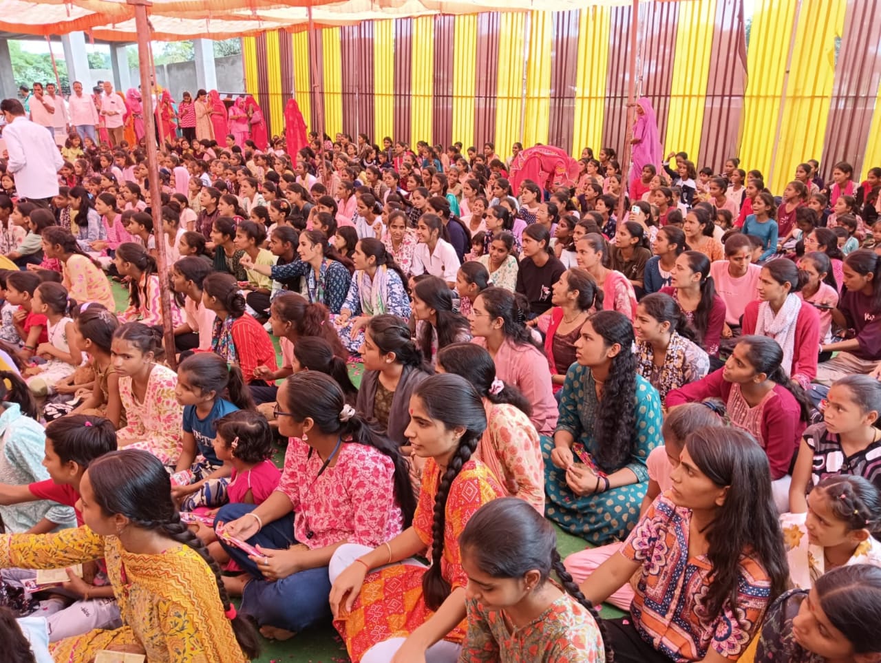 धनोप शक्तिपीठ में राजपूत समाज ने 551 कन्याओं का किया पूजन1