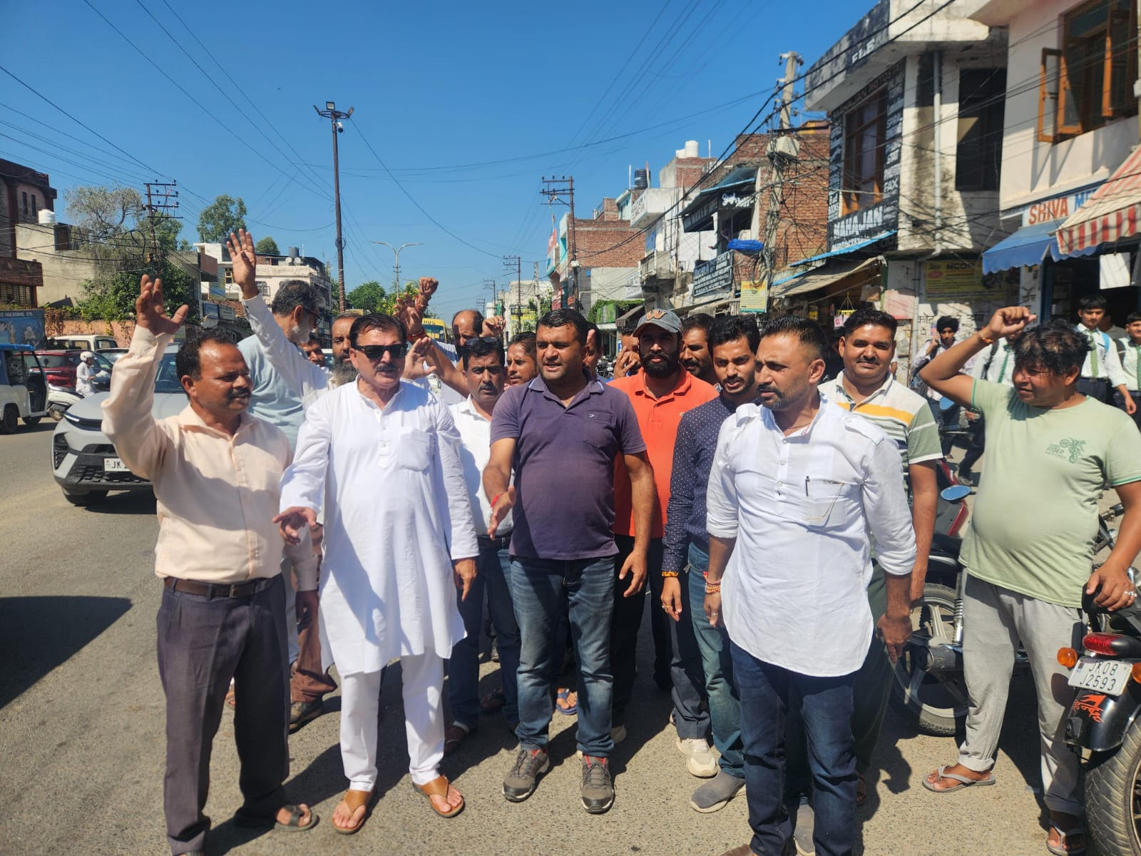 Congress demonstrated against smart meter in Kathua Congress demonstrated against smart meter in Kathua