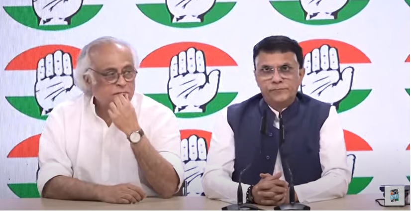कांग्रेस नेता जयराम रमेश एवं पवन खेड़ा पत्रकार वार्ता को संबोधित करते हुए कांग्रेस नेता जयराम रमेश एवं पवन खेड़ा पत्रकार वार्ता को संबोधित करते हुए