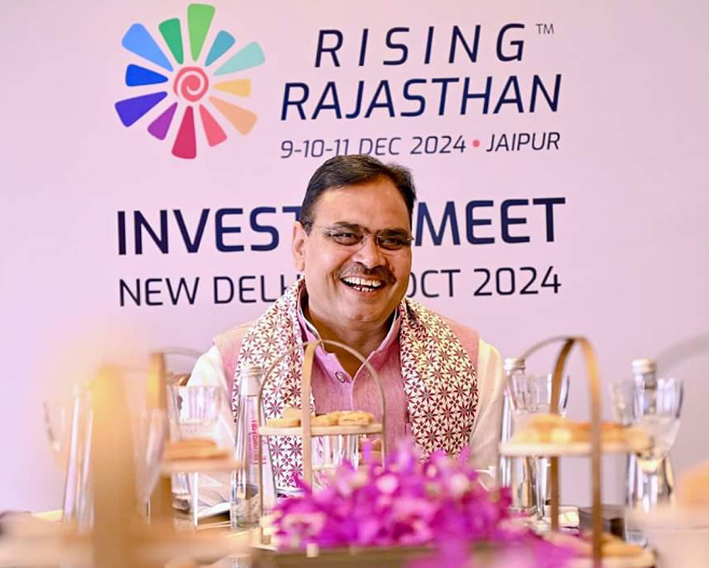 राइजिंग राजस्थान ग्लोबल इंवेस्टमेंट समिट : मुख्यमंत्री की दूरदर्शी पहल से नई ऊंचाईयों तक पहुंचेगा औद्योगिक निवेश राइजिंग राजस्थान ग्लोबल इंवेस्टमेंट समिट : मुख्यमंत्री की दूरदर्शी पहल से नई ऊंचाईयों तक पहुंचेगा औद्योगिक निवेश
