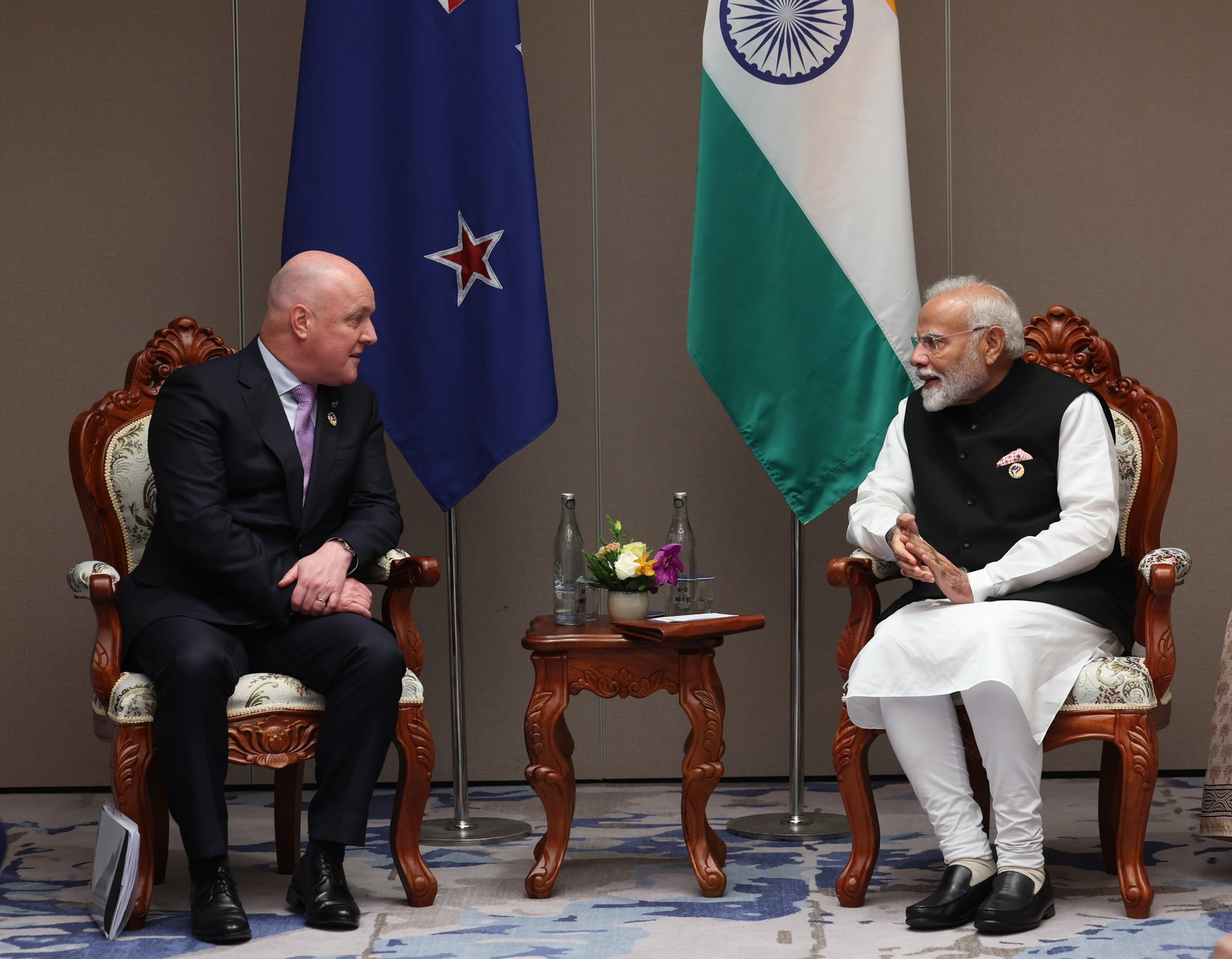 PM Modi met Newzealand PM