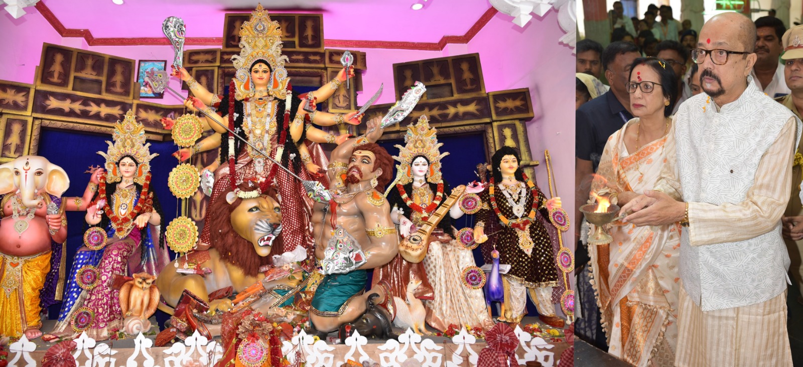 राज्यपाल रमेन डेका माना कैम्प और माना बाजार के दुर्गा पूजा उत्सव में शामिल हुए राज्यपाल रमेन डेका माना कैम्प और माना बाजार के दुर्गा पूजा उत्सव में शामिल हुए