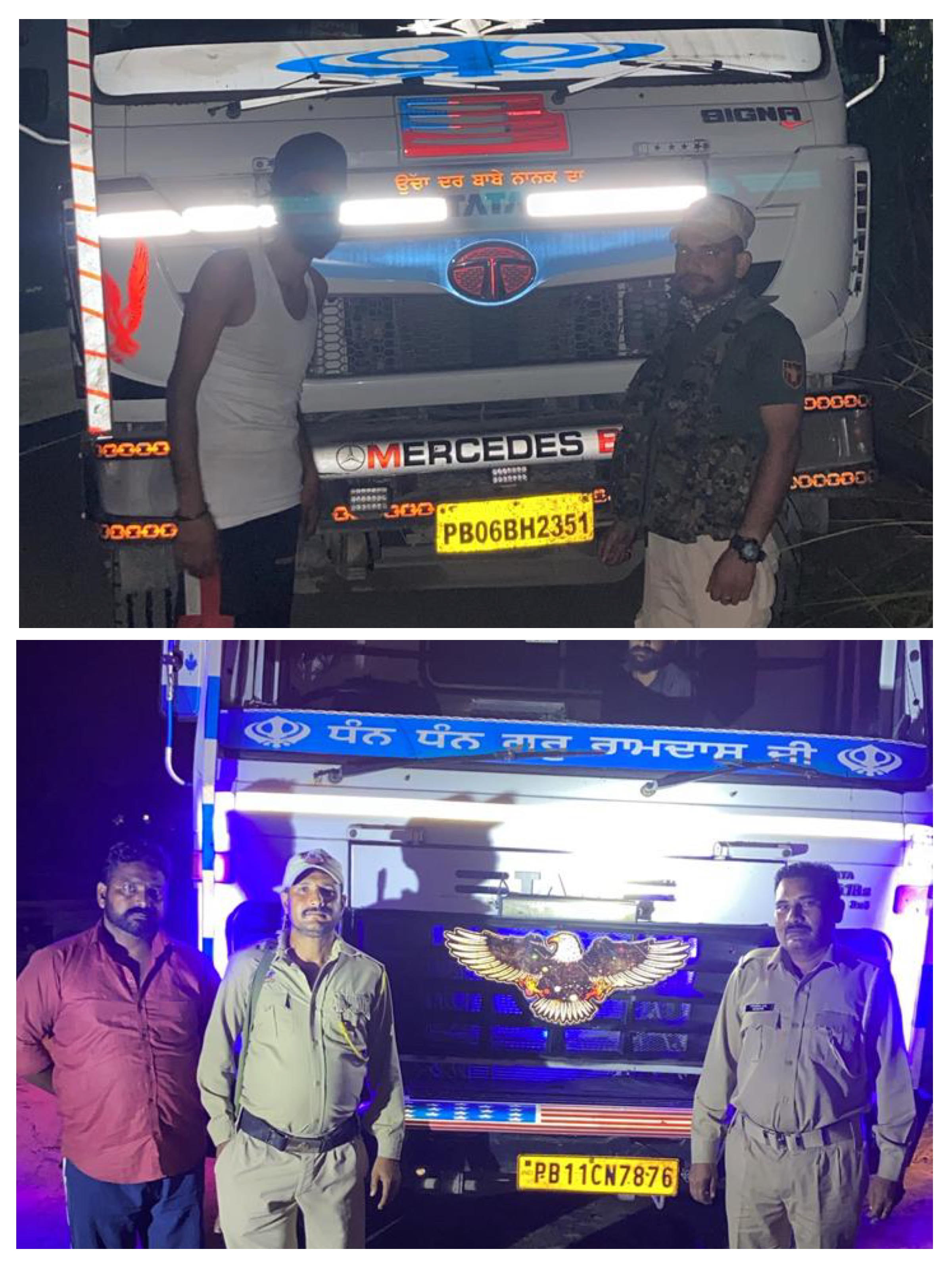 02 tippers seized without e-challan 02 tippers seized without e-challan