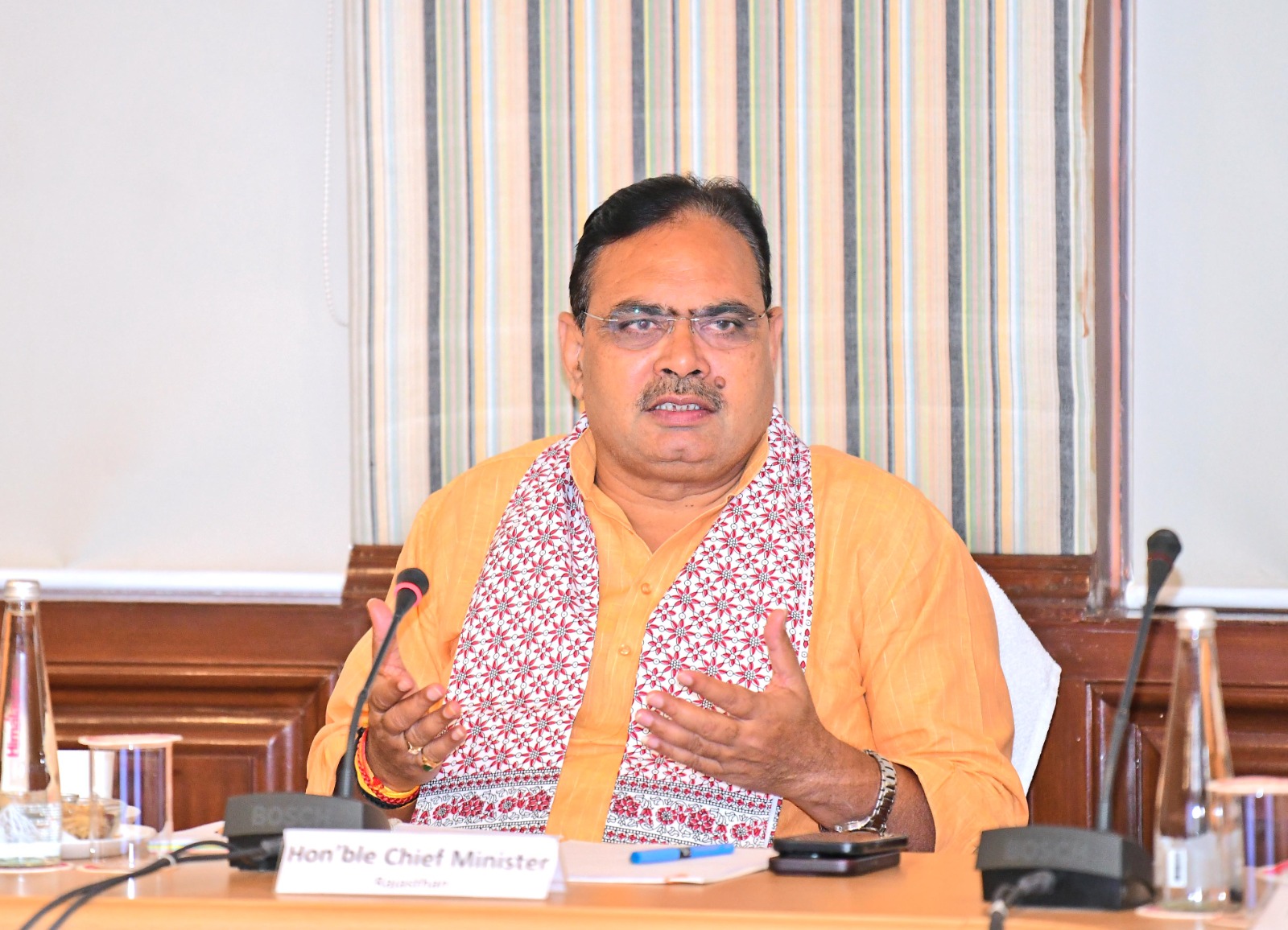 गृह विभाग की समीक्षा बैठक लेते हुए मुख्यमंत्री भजनलाल शर्मा। गृह विभाग की समीक्षा बैठक लेते हुए मुख्यमंत्री भजनलाल शर्मा।