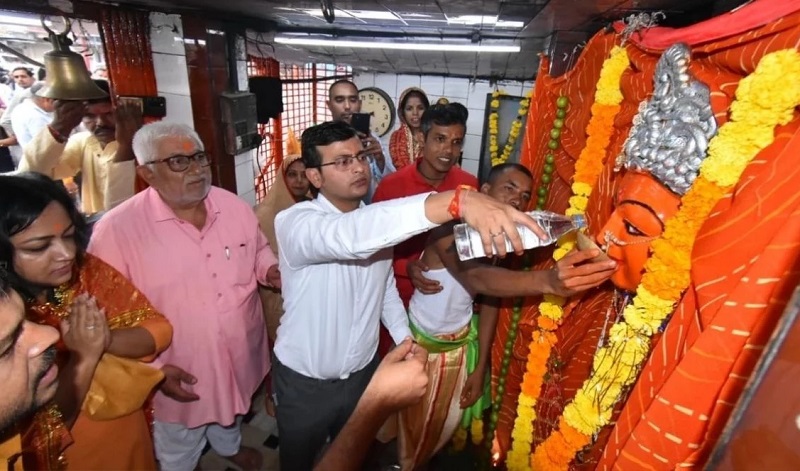 महाअष्टमी पर हुई शासकीय नगर पूजा महाअष्टमी पर हुई शासकीय नगर पूजा