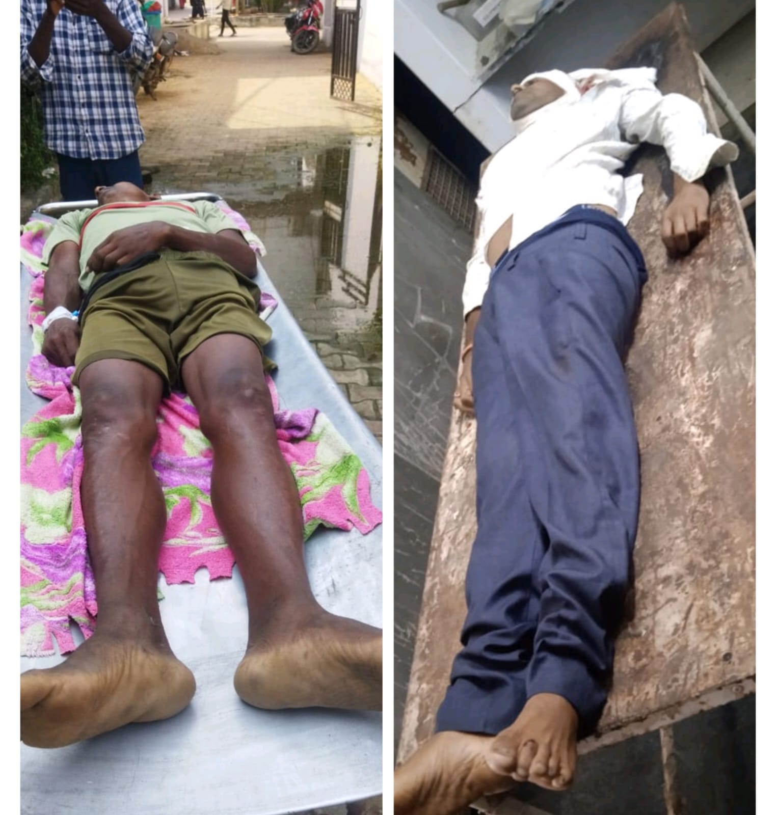 दोनो मृतकों के शव दोनो मृतकों के शव