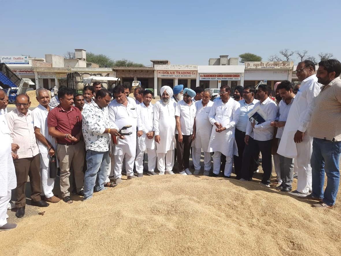 भाजपा जिलाध्यक्ष शीशपाल कंबोज ने शनिवार को रानियां अनाज मंडी का निरीक्षण किया भाजपा जिलाध्यक्ष शीशपाल कंबोज ने शनिवार को रानियां अनाज मंडी का निरीक्षण किया