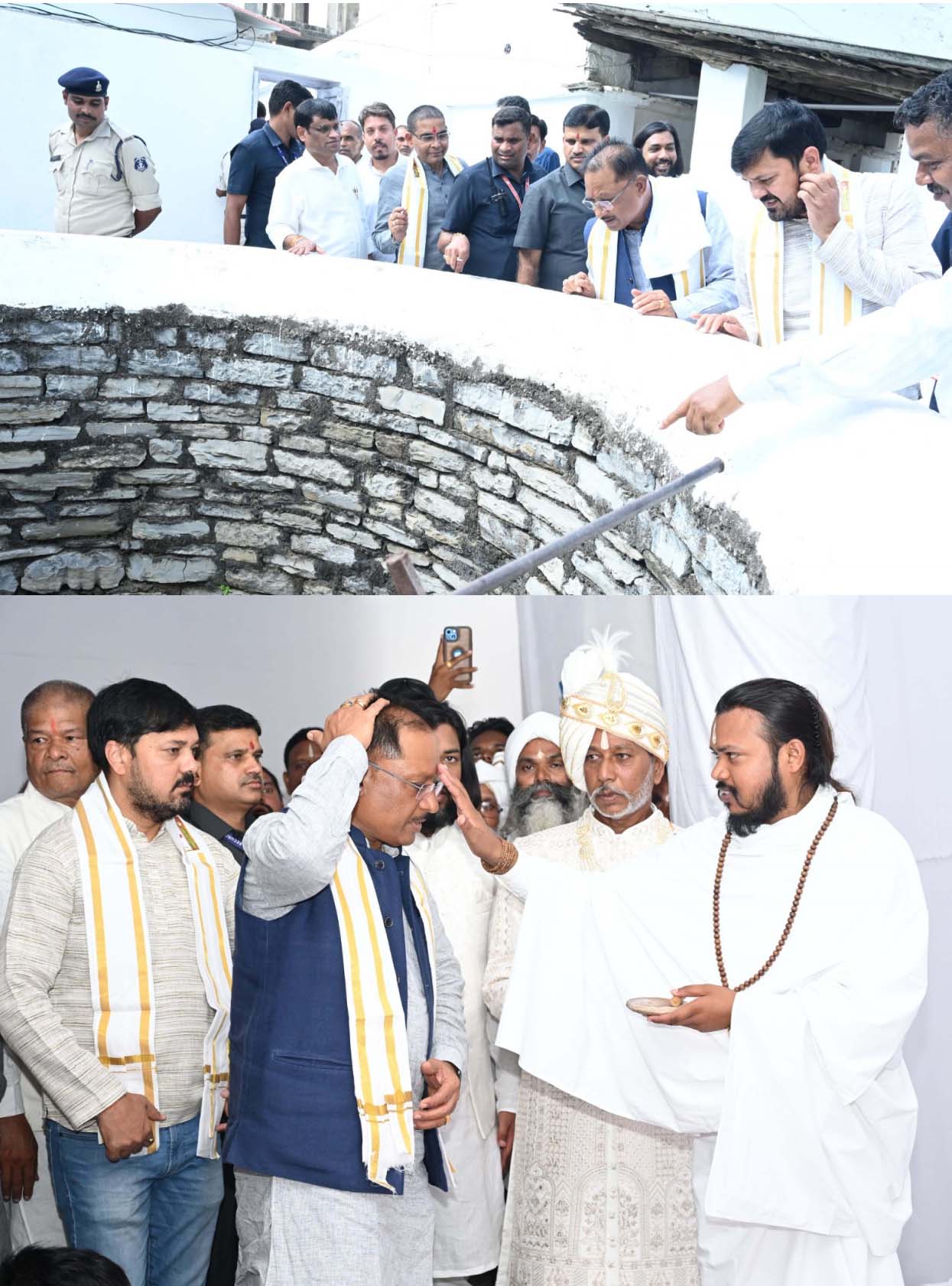 मुख्यमंत्री विष्णु देव साय भण्डारपुरी धाम में तल घर का अवलाेकन करते मुख्यमंत्री विष्णु देव साय भण्डारपुरी धाम में तल घर का अवलाेकन करते