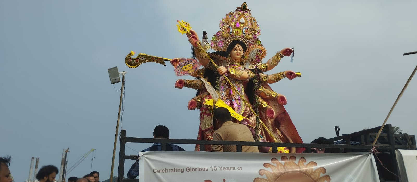 विजया दशमी,भारी मन से मा को विदाई।