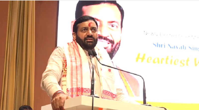 असम प्रदेश भाजपा मुख्यालय में आयोजित कार्यक्रम को संबोधित करते हरियाणा के नवनियुक्त मुख्यमंत्री नायब सिंह सैनी असम प्रदेश भाजपा मुख्यालय में आयोजित कार्यक्रम को संबोधित करते हरियाणा के नवनियुक्त मुख्यमंत्री नायब सिंह सैनी