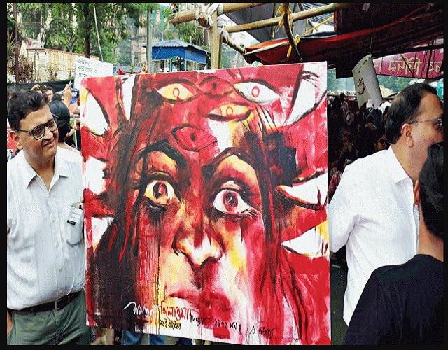 जूनियर डॉक्टरों का विरोध प्रदर्शन