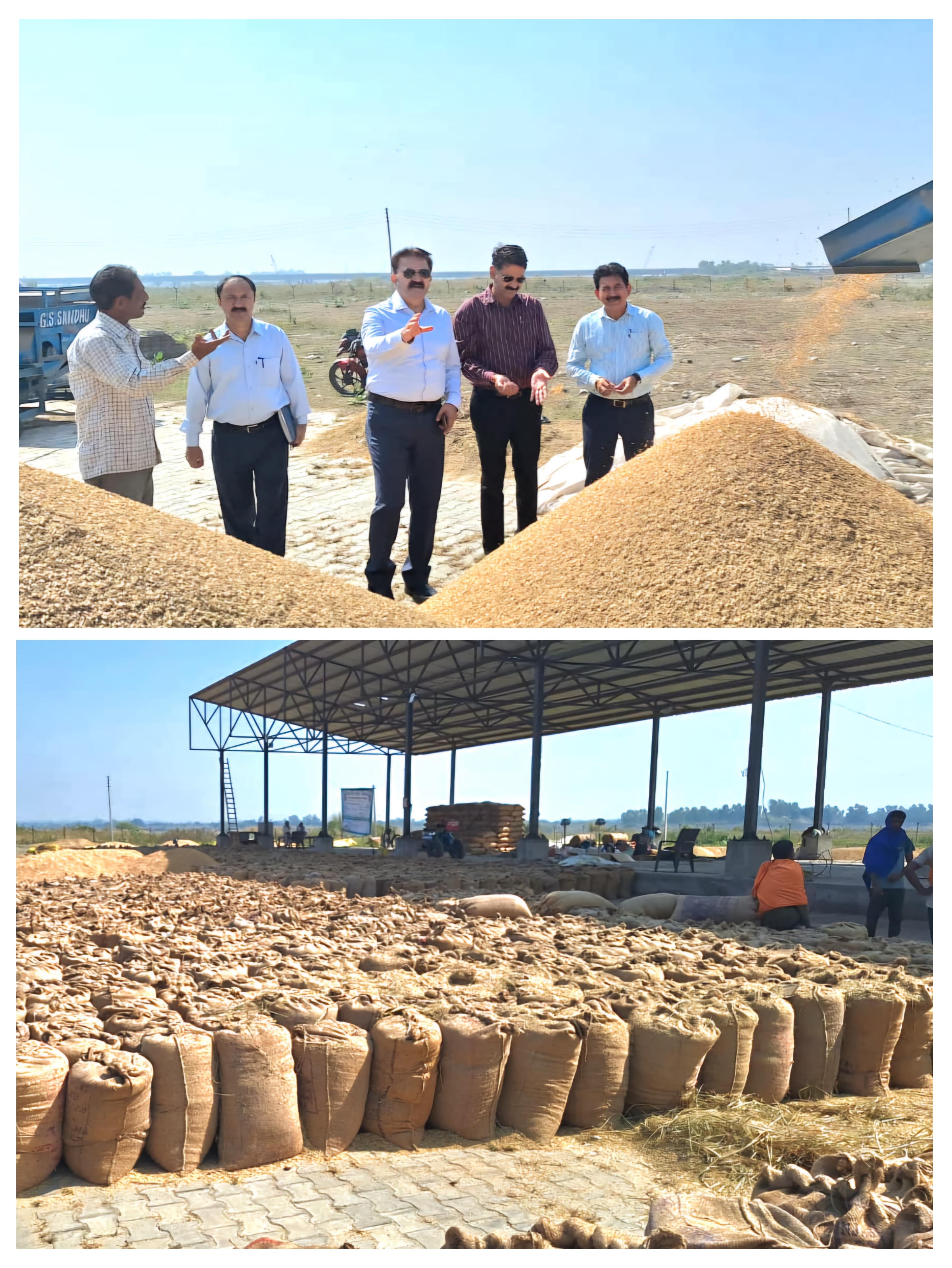 CAO Kathua visited paddy procurement centers CAO Kathua visited paddy procurement centers