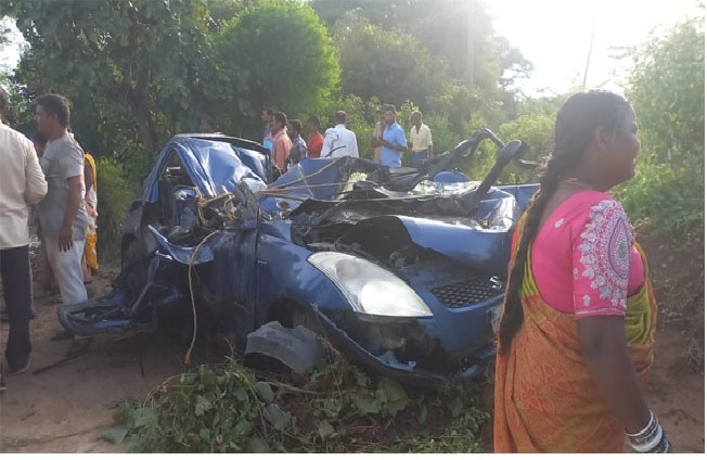 तेलंगाना कार दुर्घटना । तेलंगाना कार दुर्घटना ।