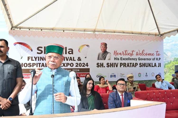 शिमला फ्लाइंग फेस्टिवल एवं हॉस्पिटैलिटी एक्सपो-2024 कार्यक्रम के दौरान राज्यपाल शिव प्रताप शुक्ल शिमला फ्लाइंग फेस्टिवल एवं हॉस्पिटैलिटी एक्सपो-2024 कार्यक्रम के दौरान राज्यपाल शिव प्रताप शुक्ल