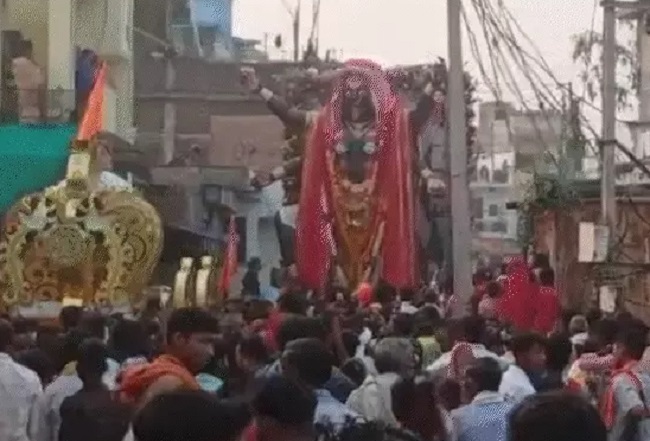 महाकाली का विसर्जन जुलूस महाकाली का विसर्जन जुलूस