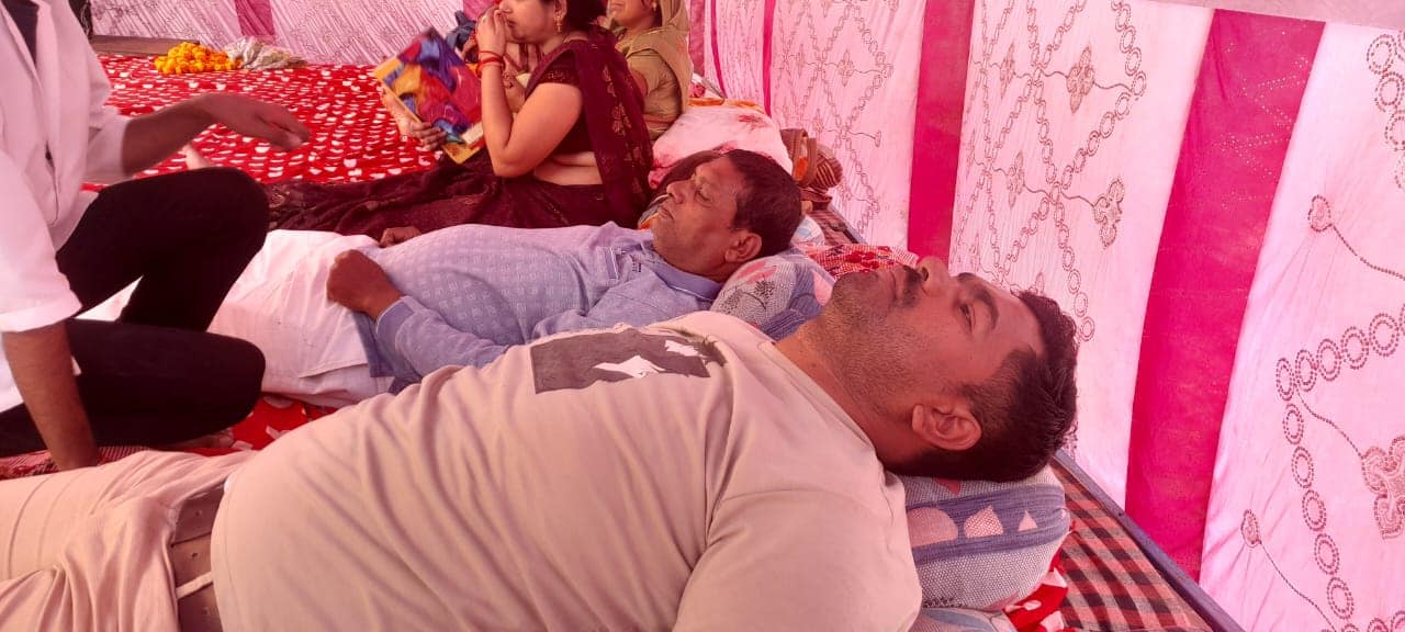 आमरण अनशन के तीसरे दिन आमरण अनशन के तीसरे दिन