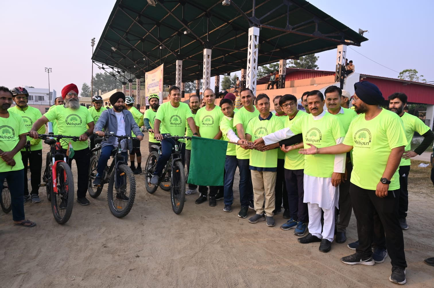 Cycle rally organized on the theme of say no to drugs Cycle rally organized on the theme of say no to drugs