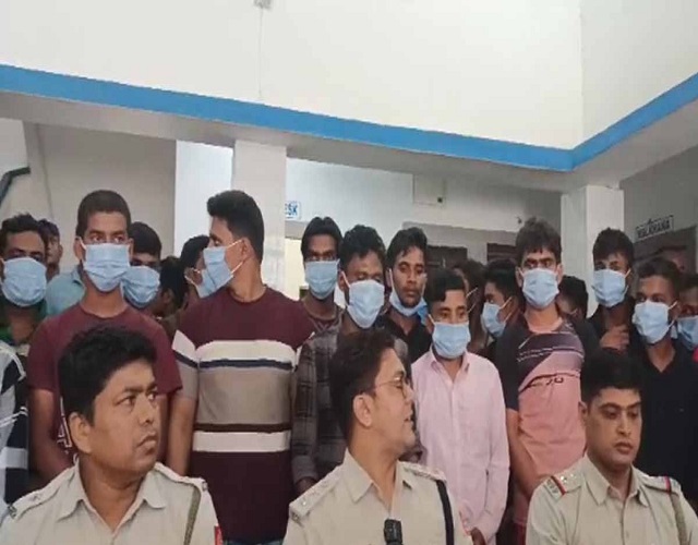 41 बांग्लादेशी मजदूर पकड़े गए