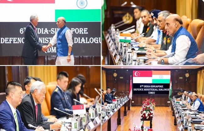 भारत-सिंगापुर रक्षा मंत्रियों की वार्ता भारत-सिंगापुर रक्षा मंत्रियों की वार्ता