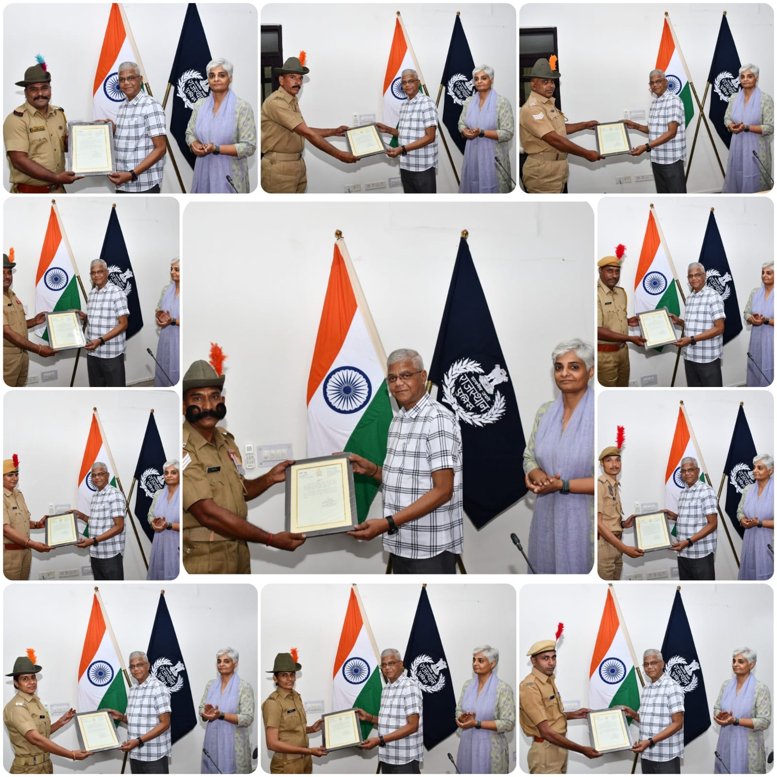 डीजीपी ने निर्माण कार्यों की गुणवत्ता में योगदान के लिए 45 पुलिसकर्मियों को किया सम्मानित डीजीपी ने निर्माण कार्यों की गुणवत्ता में योगदान के लिए 45 पुलिसकर्मियों को किया सम्मानित