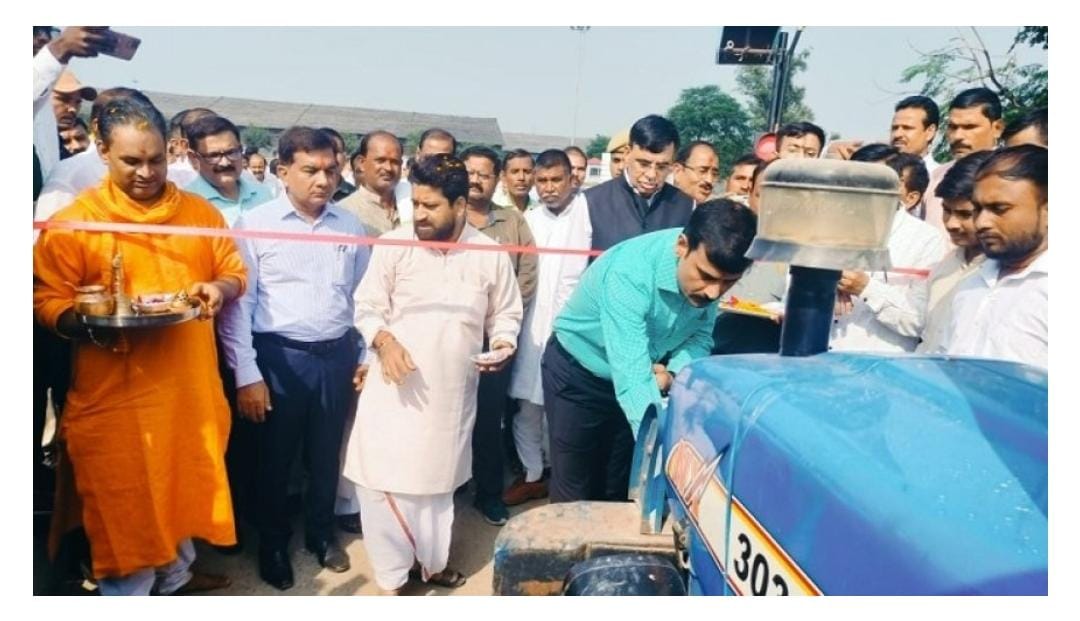 हरियाँवा सुगर मिल में जिलाधिकारी ने किया पेराई सत्र का उदघाटन