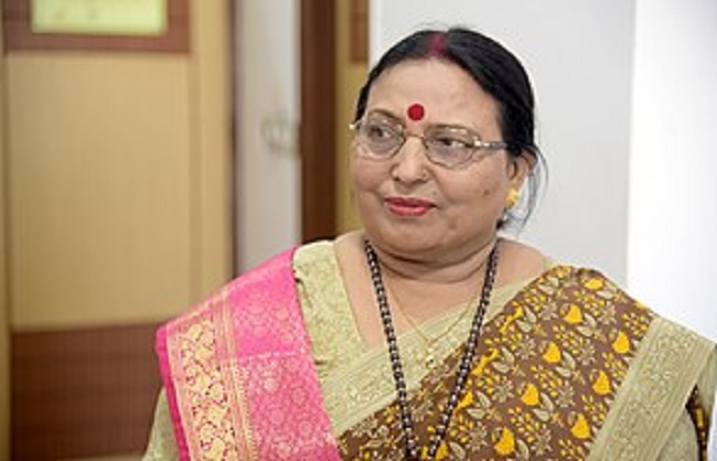 लोक गायिका शारदा सिन्हा की तस्वीर लोक गायिका शारदा सिन्हा की तस्वीर