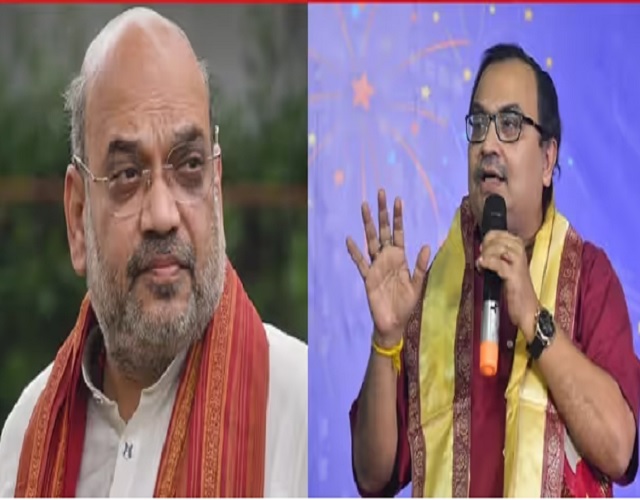 केंद्रीय गृह मंत्री अमित शाह एवं तृणमूल नेता कुणाल घोष केंद्रीय गृह मंत्री अमित शाह एवं तृणमूल नेता कुणाल घोष