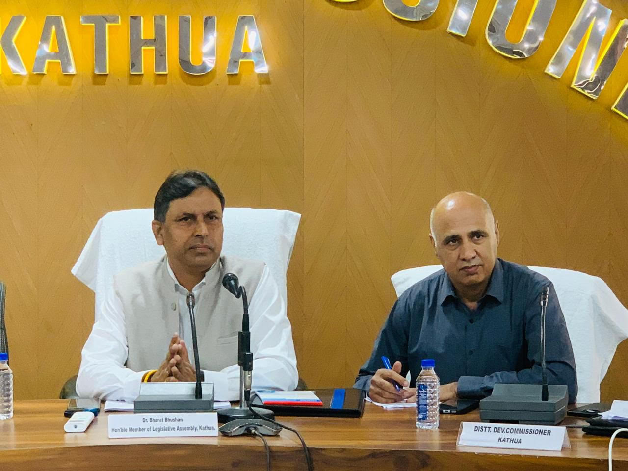 Kathua MLA presides over introductory meeting with district administration Kathua MLA presides over introductory meeting with district administration