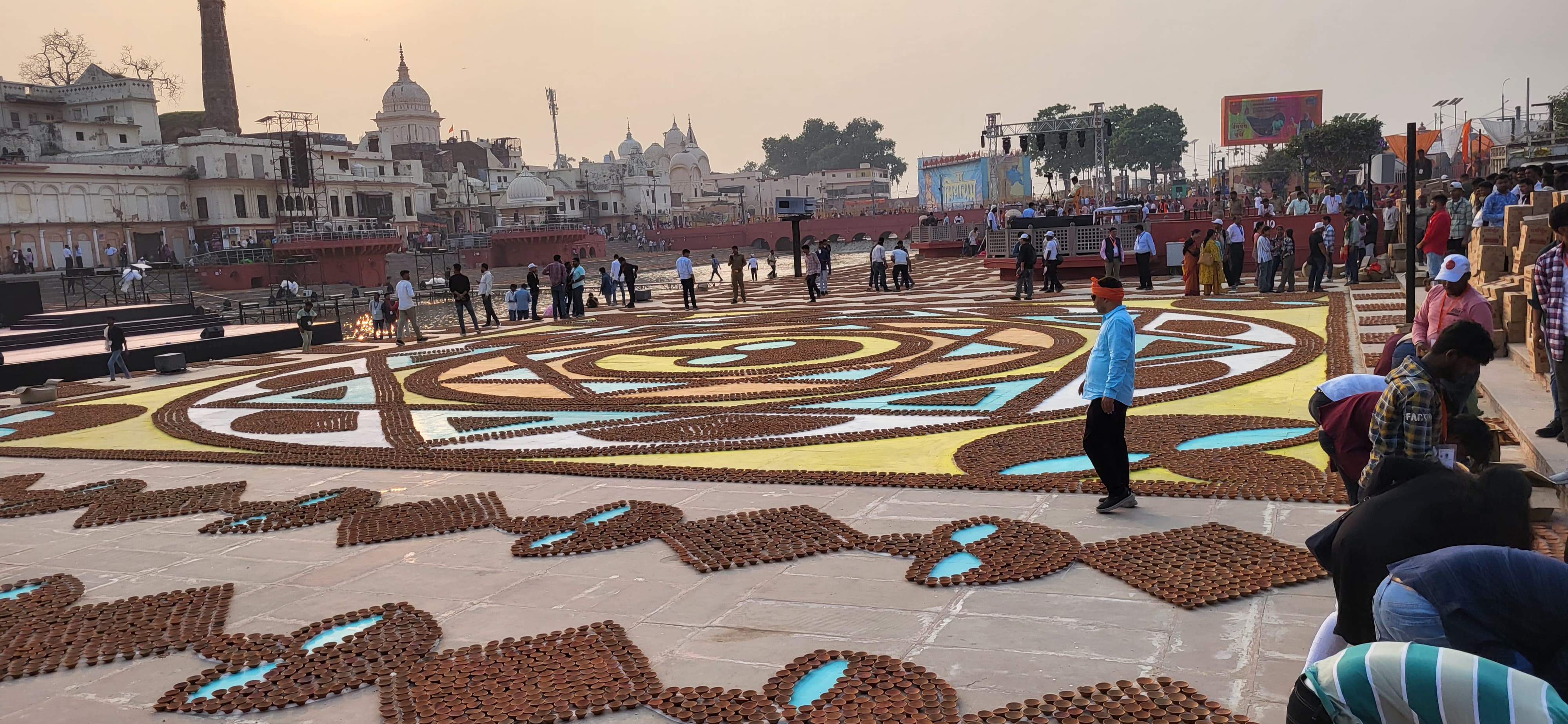 सरयू तट तैयारी दीपोत्सव