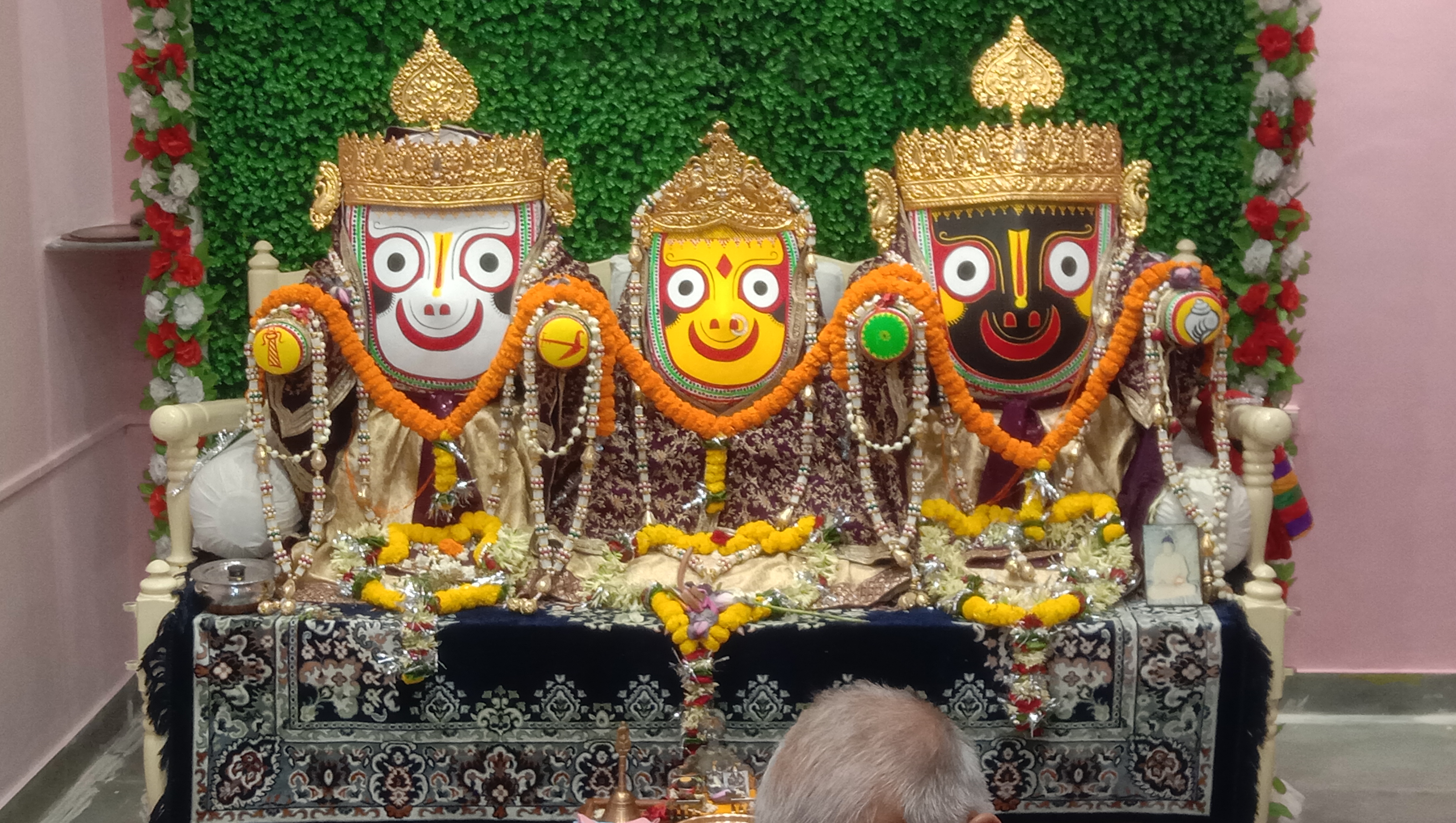जगदीश मंदिर में विराजित भगवान जगन्नाथ।