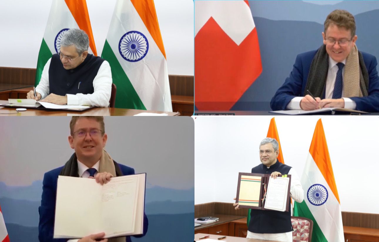 रेल मंत्री अश्विनी वैष्णव और स्विस रेल के प्रमुख अल्बर्ट रोएस्टि रेल मंत्री अश्विनी वैष्णव और स्विस रेल के प्रमुख अल्बर्ट रोएस्टि