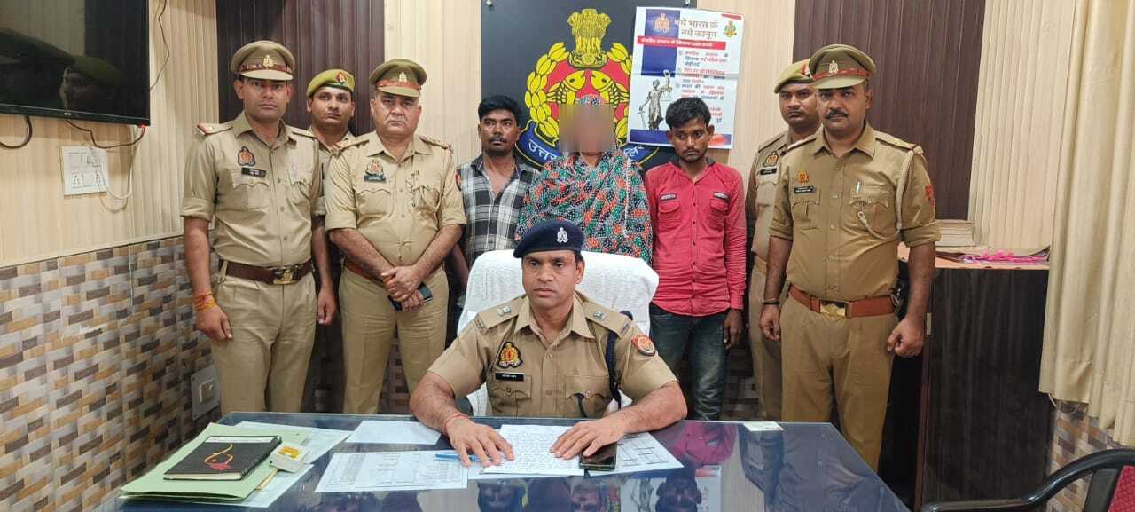गिरफ्तार अभियुक्त, खुलासा करती पुलिस गिरफ्तार अभियुक्त, खुलासा करती पुलिस