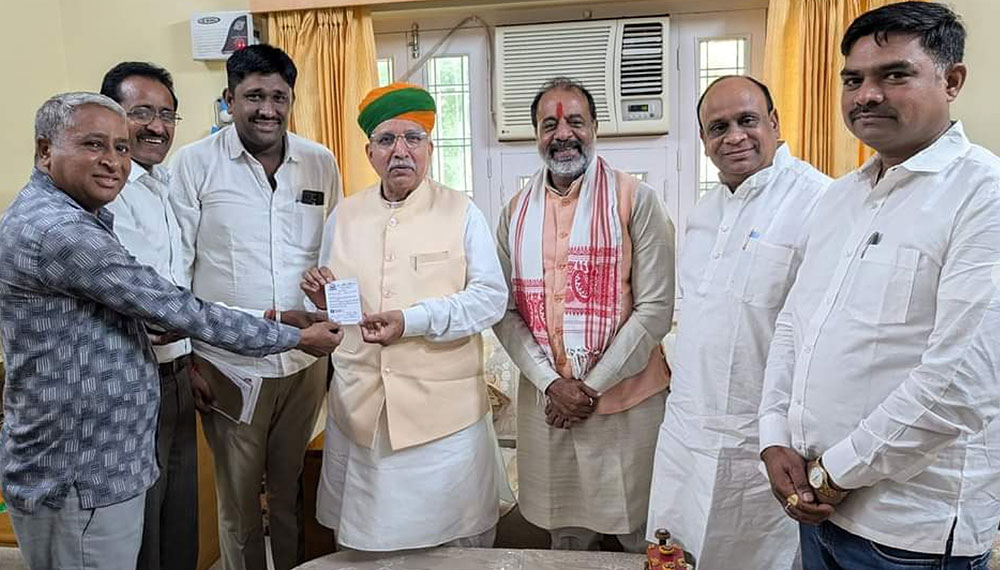 केंद्रीय मंत्री अर्जुनराम मेघवाल को बनाया भाजपा का सक्रिय सदस्य