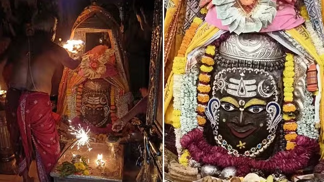 उज्जैन महाकाल मंदिर में मनाई गई दीपावली उज्जैन महाकाल मंदिर में मनाई गई दीपावली
