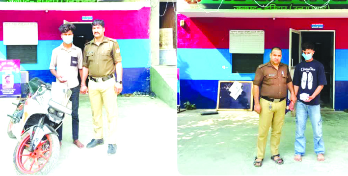 पुलिस गिरफ्त में आरोपित पुलिस गिरफ्त में आरोपित