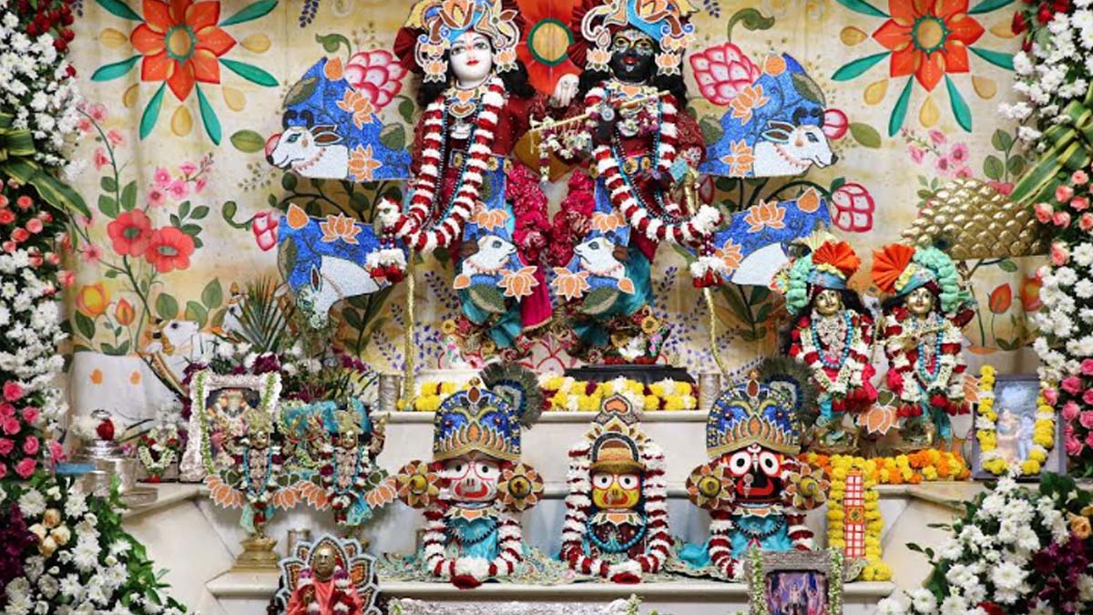 Govardhan Puja festival was celebrated with great pomp in Hare Krishna Movement Jaipur Govardhan Puja festival was celebrated with great pomp in Hare Krishna Movement Jaipur