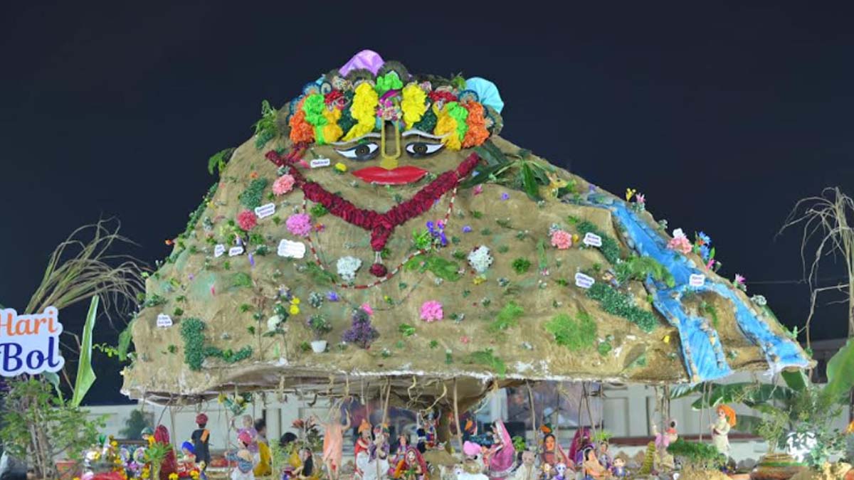 Govardhan Puja festival was celebrated with great pomp in Hare Krishna Movement Jaipur