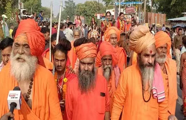 साधु संतों का नगर प्रवेश साधु संतों का नगर प्रवेश