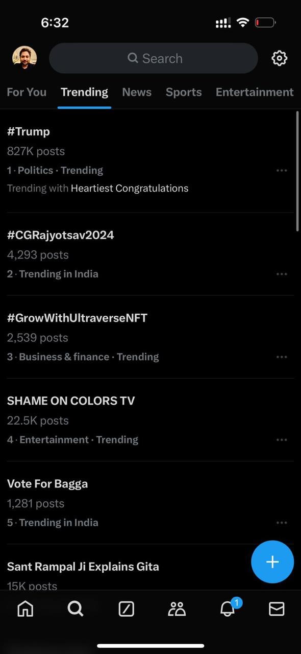 सोशल मीडिया एप एक्स पर छत्तीसगढ़ राज्योत्सव-2024 देशभर में दूसरे नंबर पर ट्रेंड करता रहा