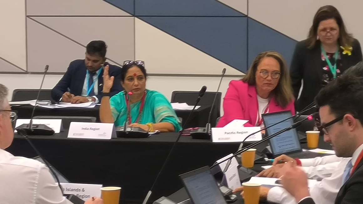 ऑस्ट्रेलिया में 67वें राष्ट्रमंडल संसदीय संघ सम्मेलन में भारत का प्रतिनिधित्व करतीं उत्तराखंड विधानसभा अध्यक्ष ऋतु खंडूडी भूषण। ऑस्ट्रेलिया में 67वें राष्ट्रमंडल संसदीय संघ सम्मेलन में भारत का प्रतिनिधित्व करतीं उत्तराखंड विधानसभा अध्यक्ष ऋतु खंडूडी भूषण।