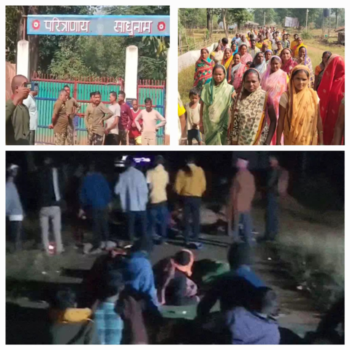 रात भर धरना स्थल पर डटे रहे ग्रामीण रात भर धरना स्थल पर डटे रहे ग्रामीण