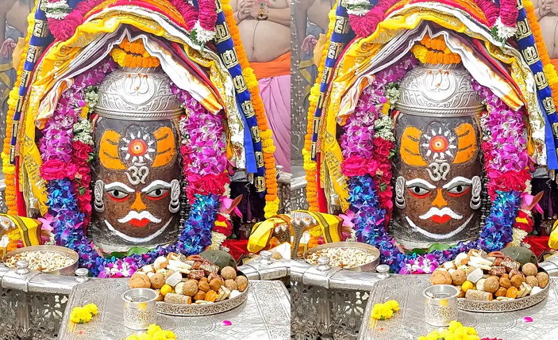 भस्मारती में हुआ बाबा महाकाल का दिव्य श्रृंगार भस्मारती में हुआ बाबा महाकाल का दिव्य श्रृंगार