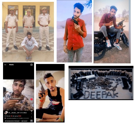 सोशल मीडिया हथियार के साथ रॉबिनहुड पोस्ट और रील अपलोड करने वाला गिरफ्तार सोशल मीडिया हथियार के साथ रॉबिनहुड पोस्ट और रील अपलोड करने वाला गिरफ्तार