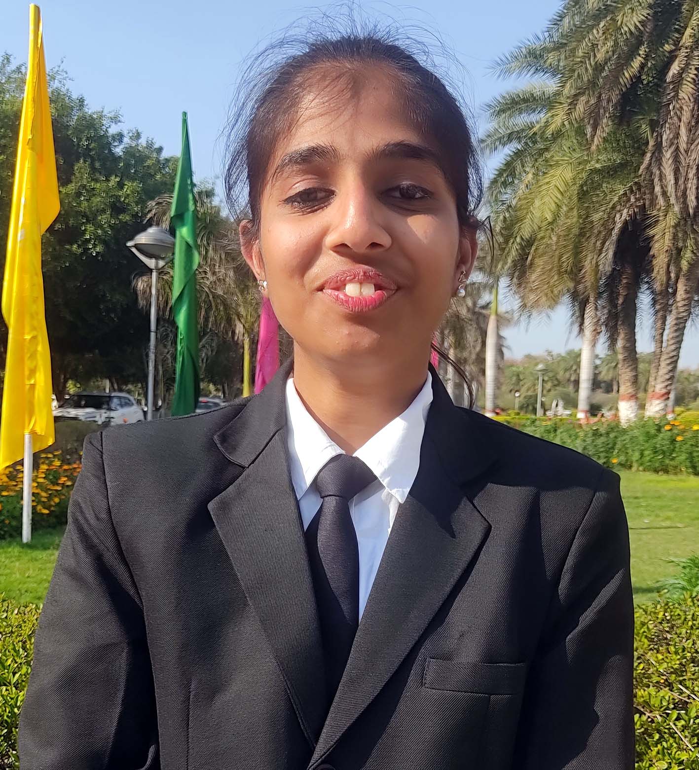 प्लेसमेंट ड्राइव में चयनित छात्रा। प्लेसमेंट ड्राइव में चयनित छात्रा।