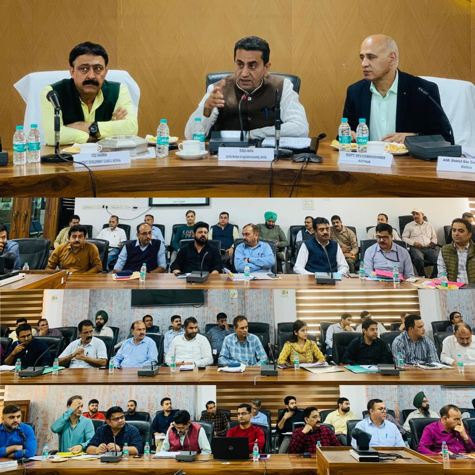 Jasrota MLA held an introductory meeting with the district administration Jasrota MLA held an introductory meeting with the district administration