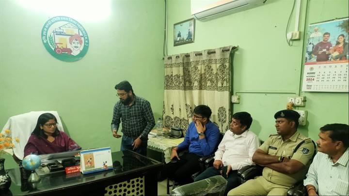 मंडी डबरा का औचक निरीक्षण
